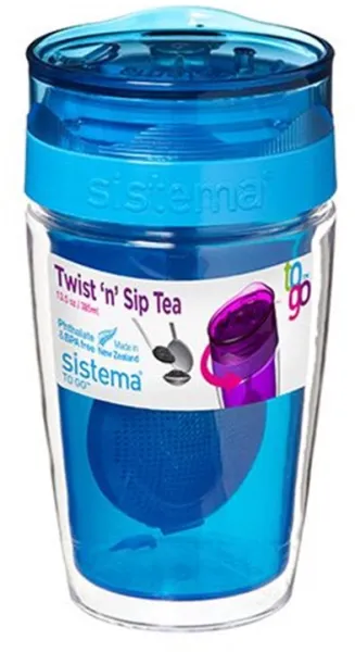Termo kop til the 370 ml pink, blå, lime, melon, lilla Sistema